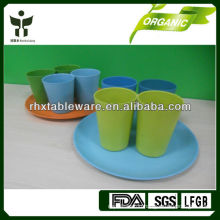 bamboo fiber reusable set cups